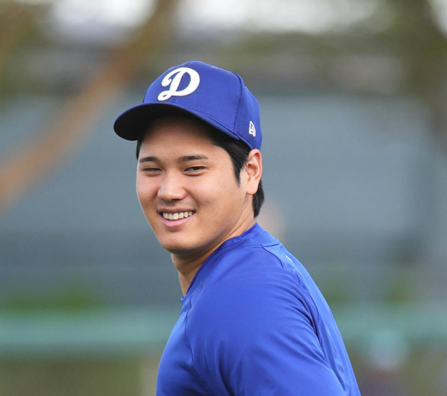 ドジャース大谷翔平（2024年2月24日撮影）