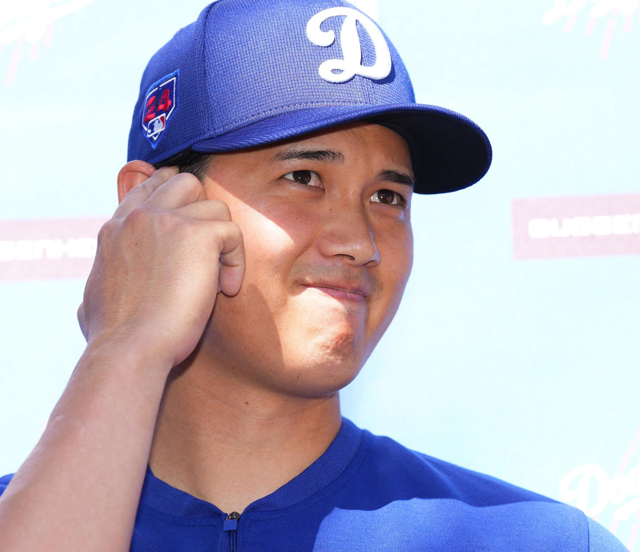 結婚発表から一夜明け、会見するドジャース大谷（撮影・菅敏）
