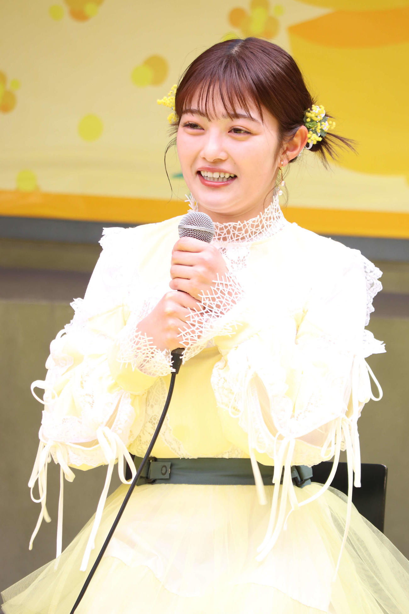 「MIMOSA FESTA 2024」スペシャルトークライブに登場した井上咲楽（撮影・加藤理沙）
