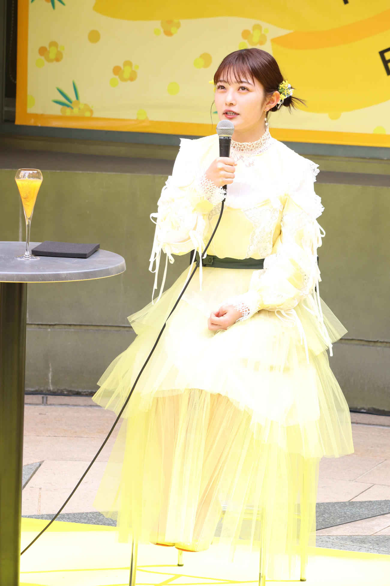 「MIMOSA FESTA 2024」スペシャルトークライブに登場した井上咲楽（撮影・加藤理沙）