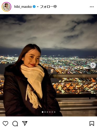 TBS日比麻音子アナウンサーのインスタグラムから