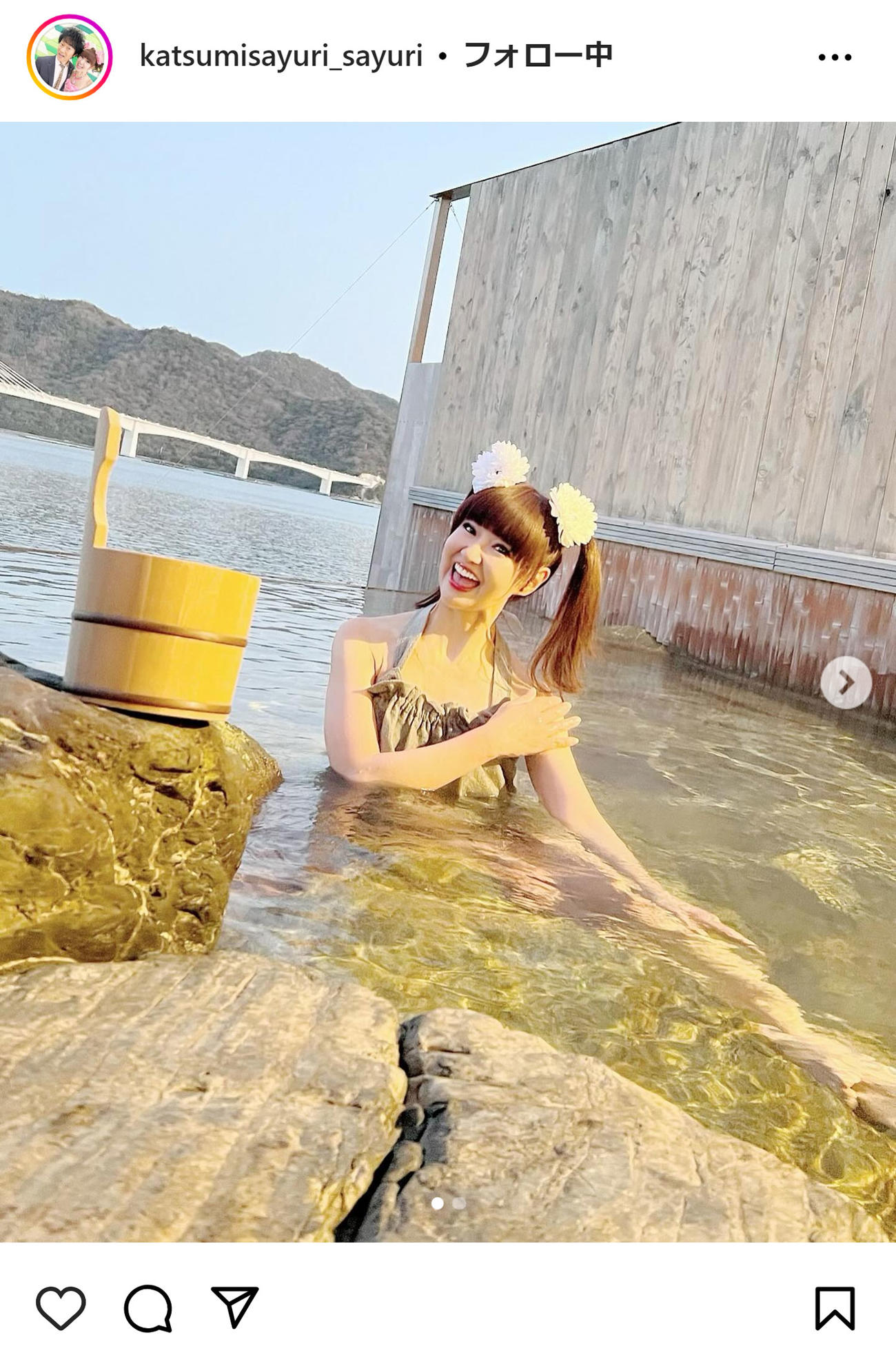 かつみ・さゆりのさゆりのインスタグラムから