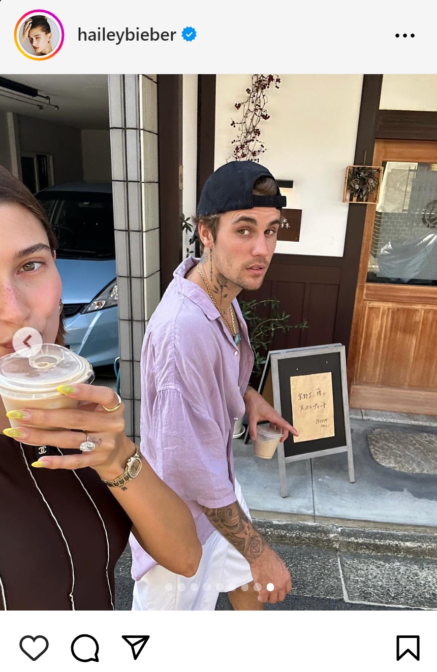 ヘイリー・ビーバーのインスタグラムから