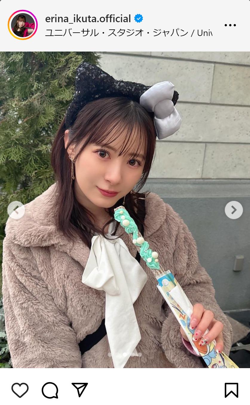 生田衣梨奈のインスタグラムから