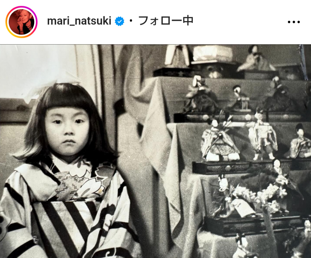 夏木マリのインスタグラムから