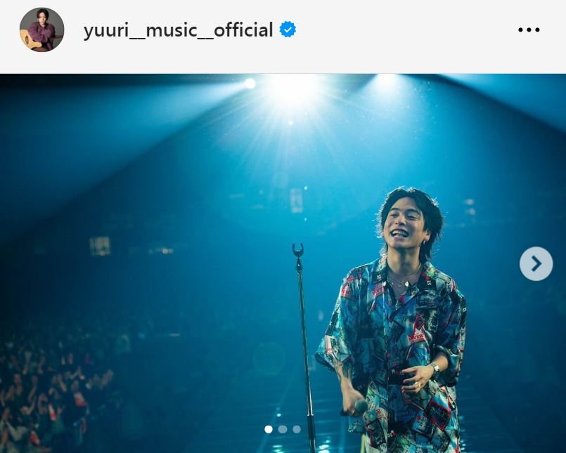 優里のインスタグラムから
