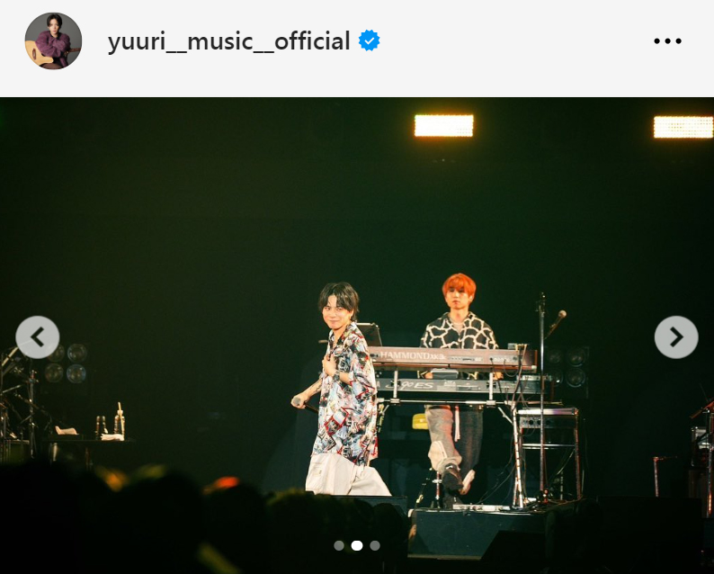 優里のインスタグラムから