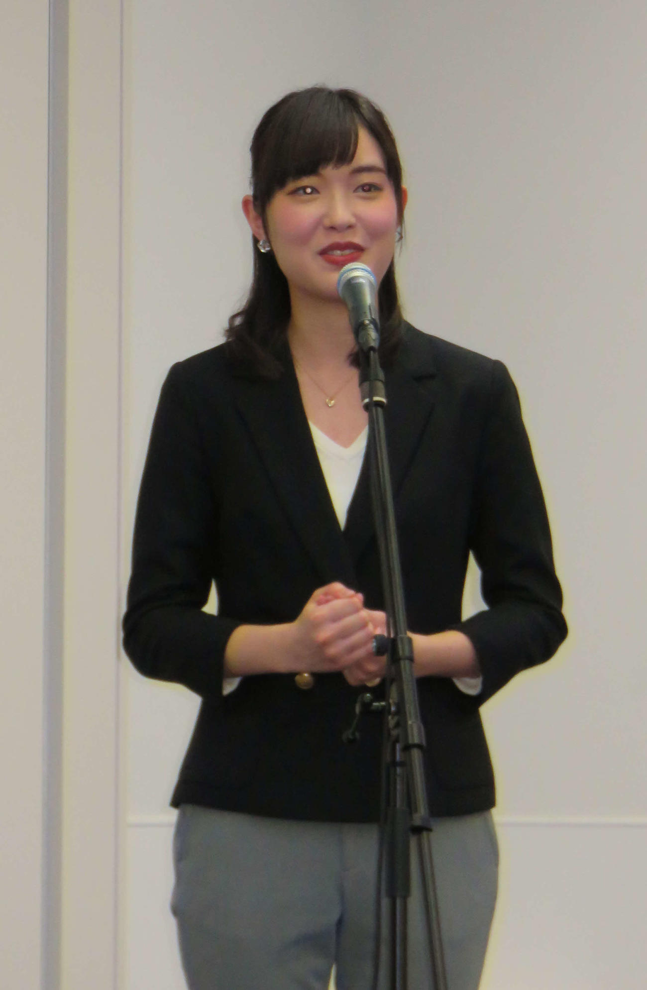 沢田有也佳アナ（2018年1月撮影）