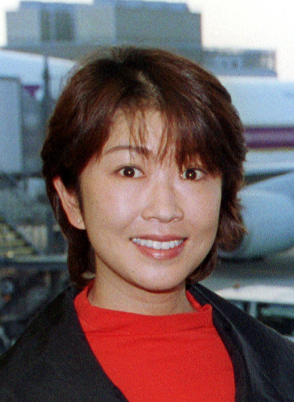オリックス田口壮コーチの恵美子夫人（元TBSの香川恵美子アナウンサー、2001年12月撮影）