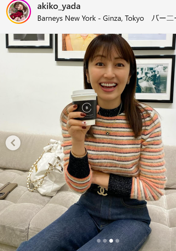 矢田亜希子のインスタグラムから