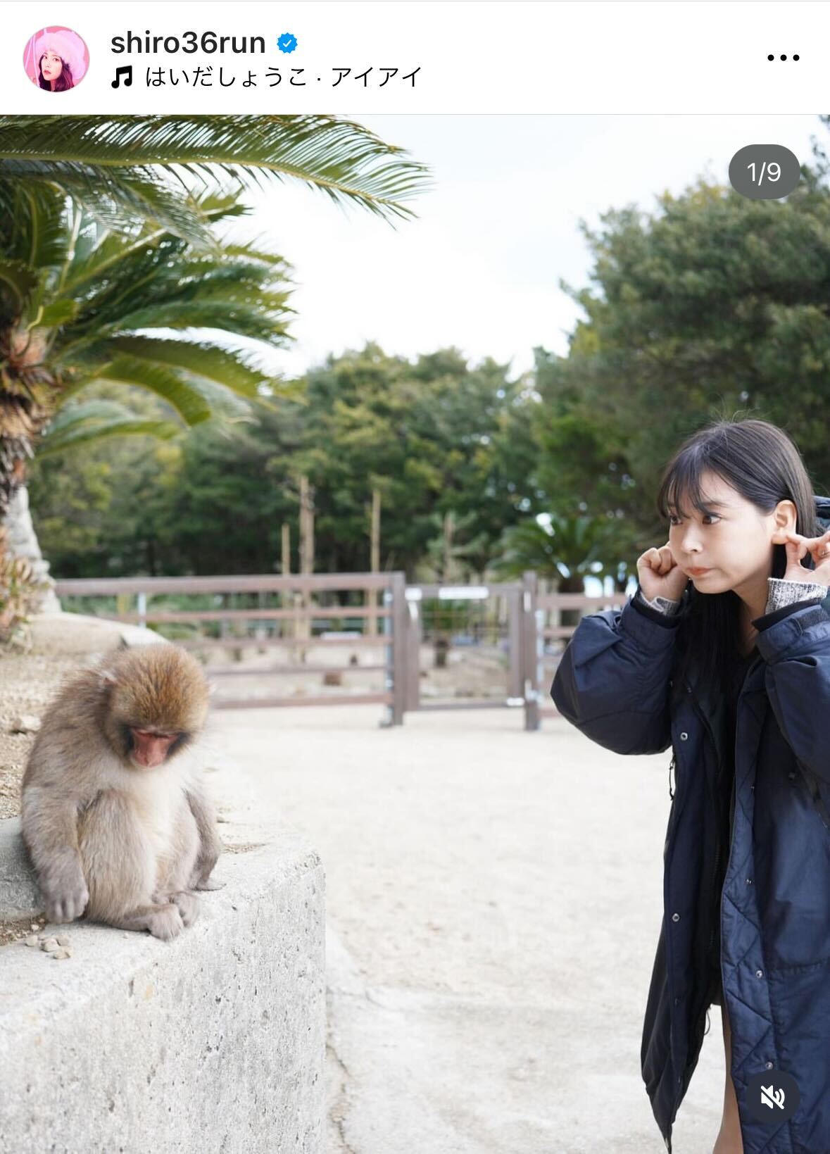 白間美瑠のインスタグラムから