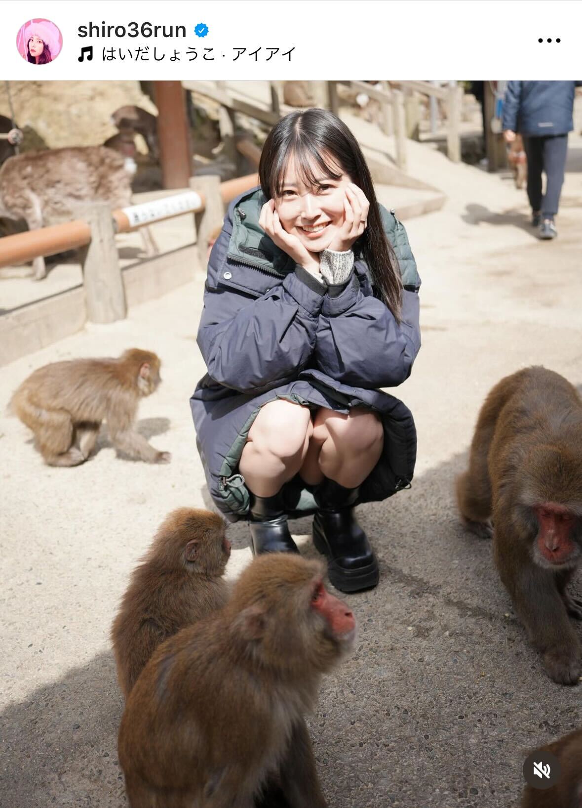 白間美瑠のインスタグラムから