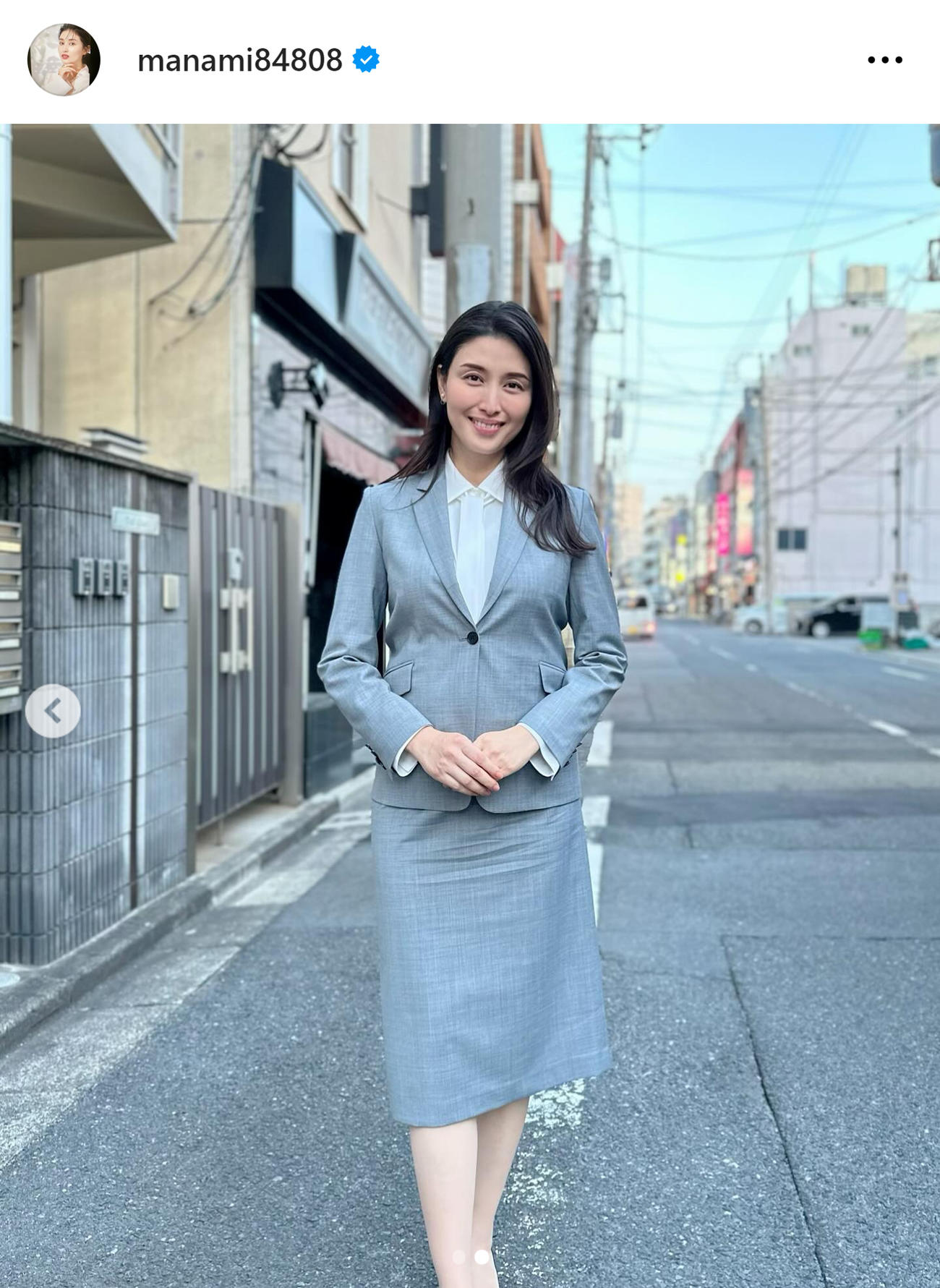 橋本マナミのインスタグラムから