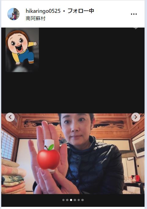 石田ひかりのインスタグラムから