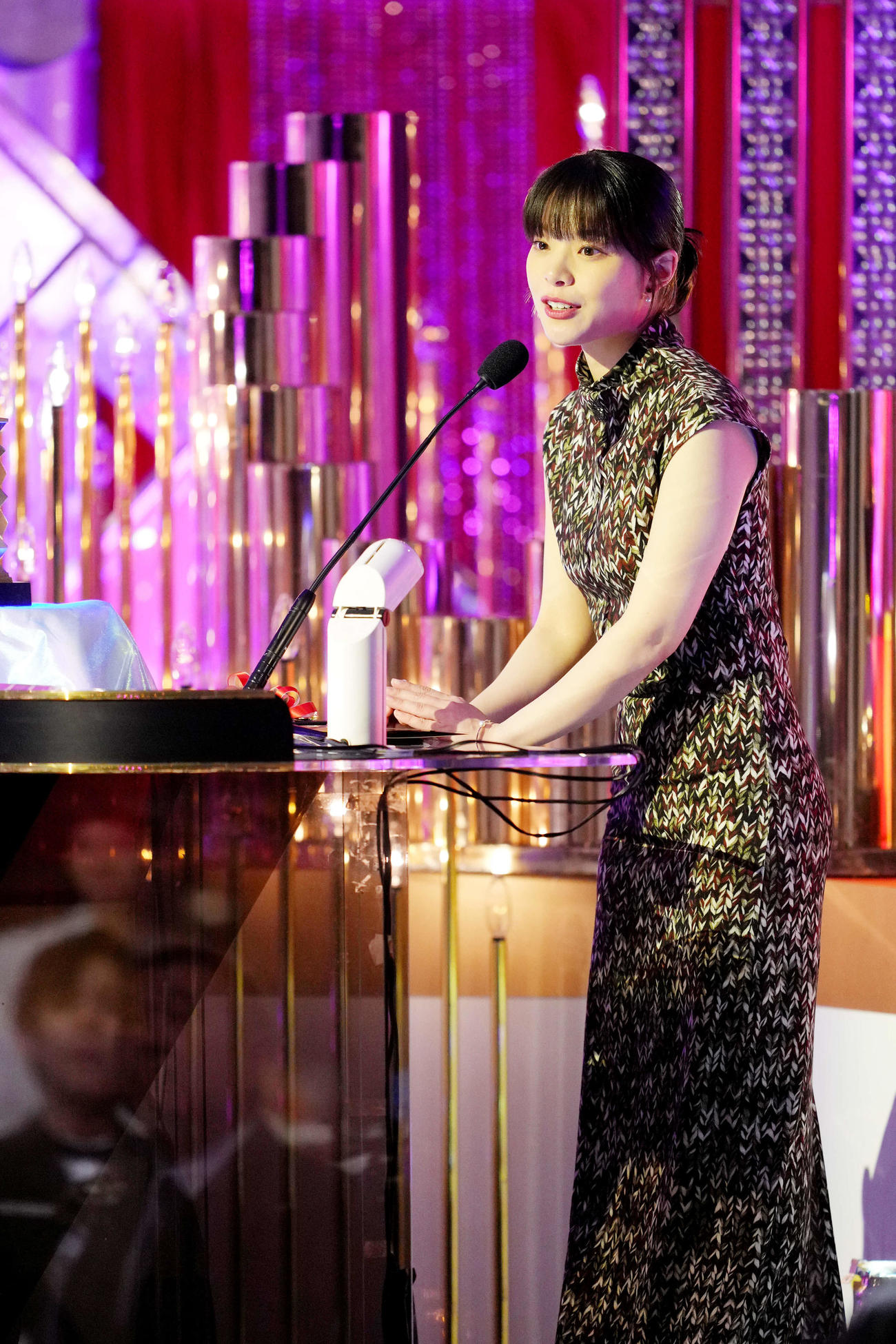 最優秀主演女優賞のプレゼンターを務める岸井ゆきの（撮影・横山健太）
