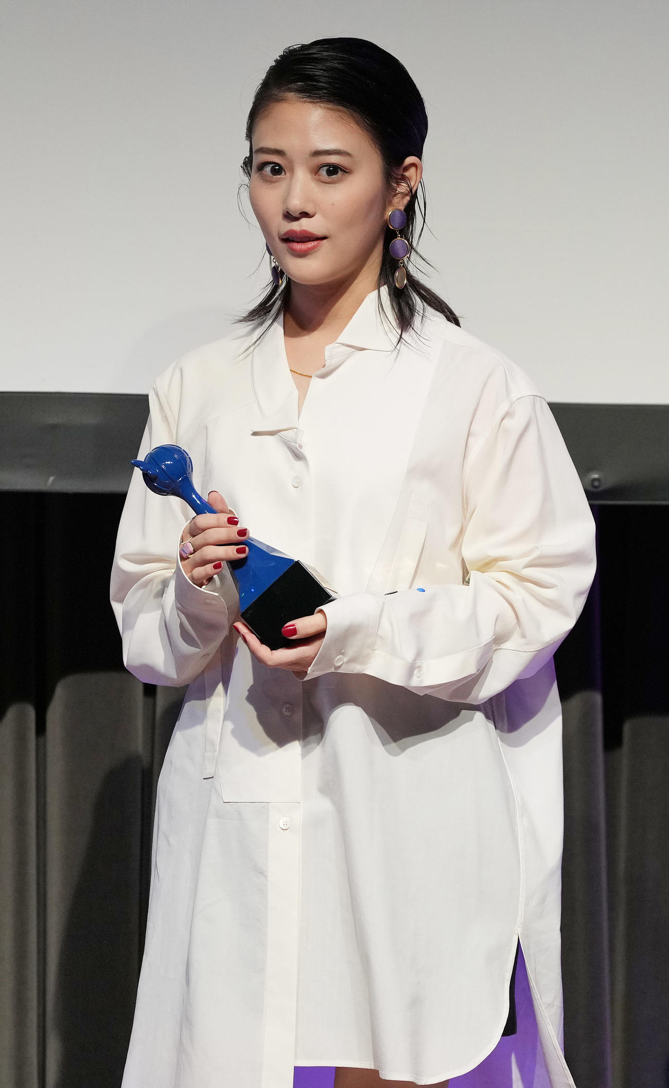 声優アワードで外国映画・ドラマ賞を受賞した高畑充希（撮影・鈴木みどり）