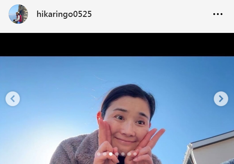 石田ひかりのインスタグラムから
