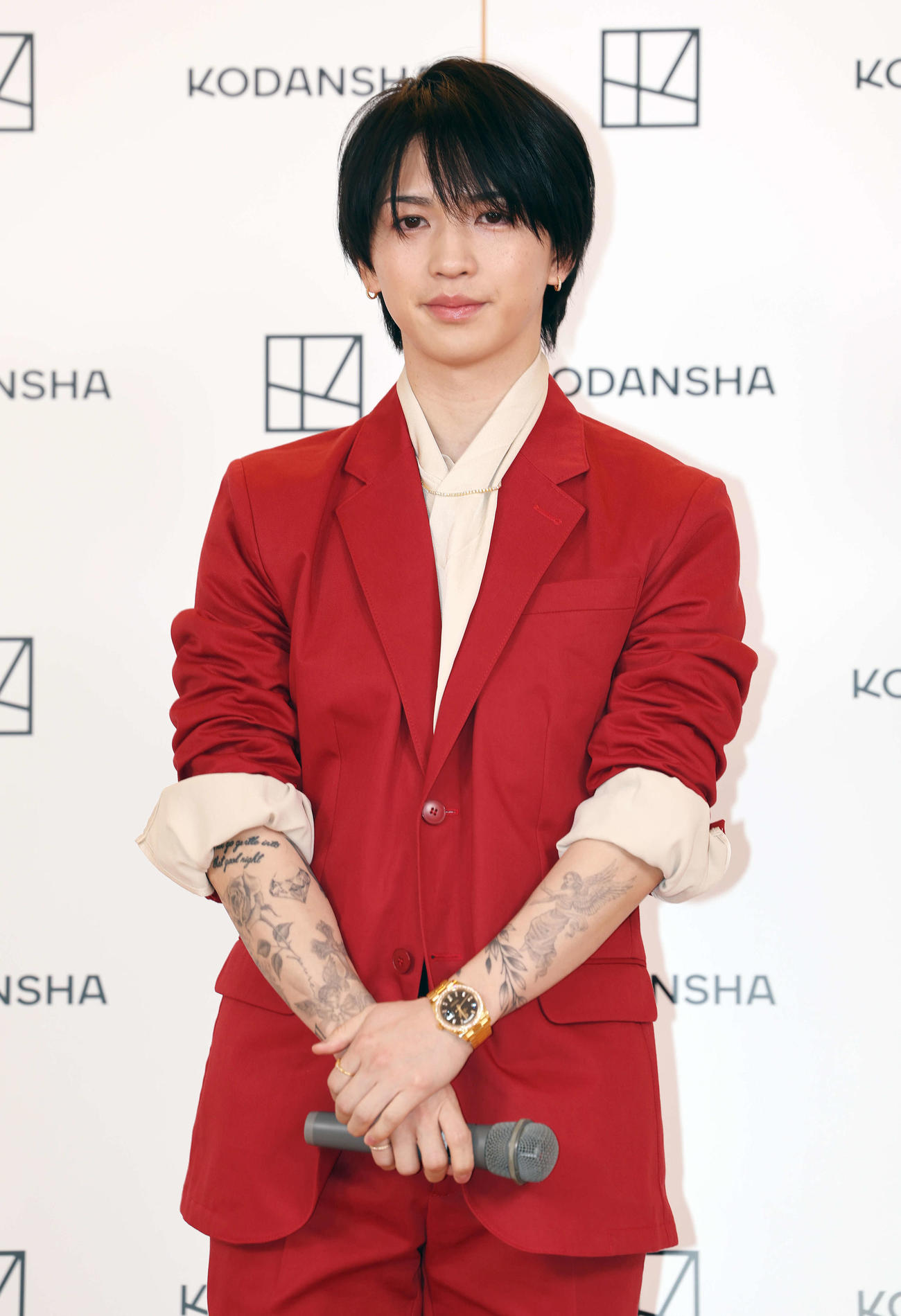岩橋玄樹1st写真集「Labneh」発売記念会見に登壇した岩橋玄樹（撮影・宮地輝）