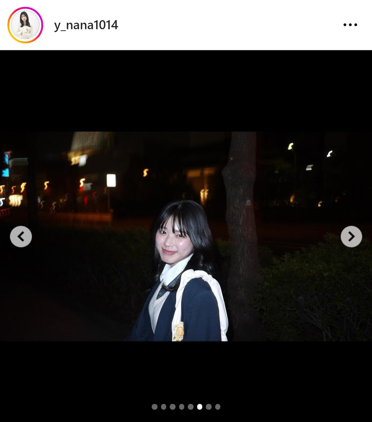 矢野ななかのインスタグラムから