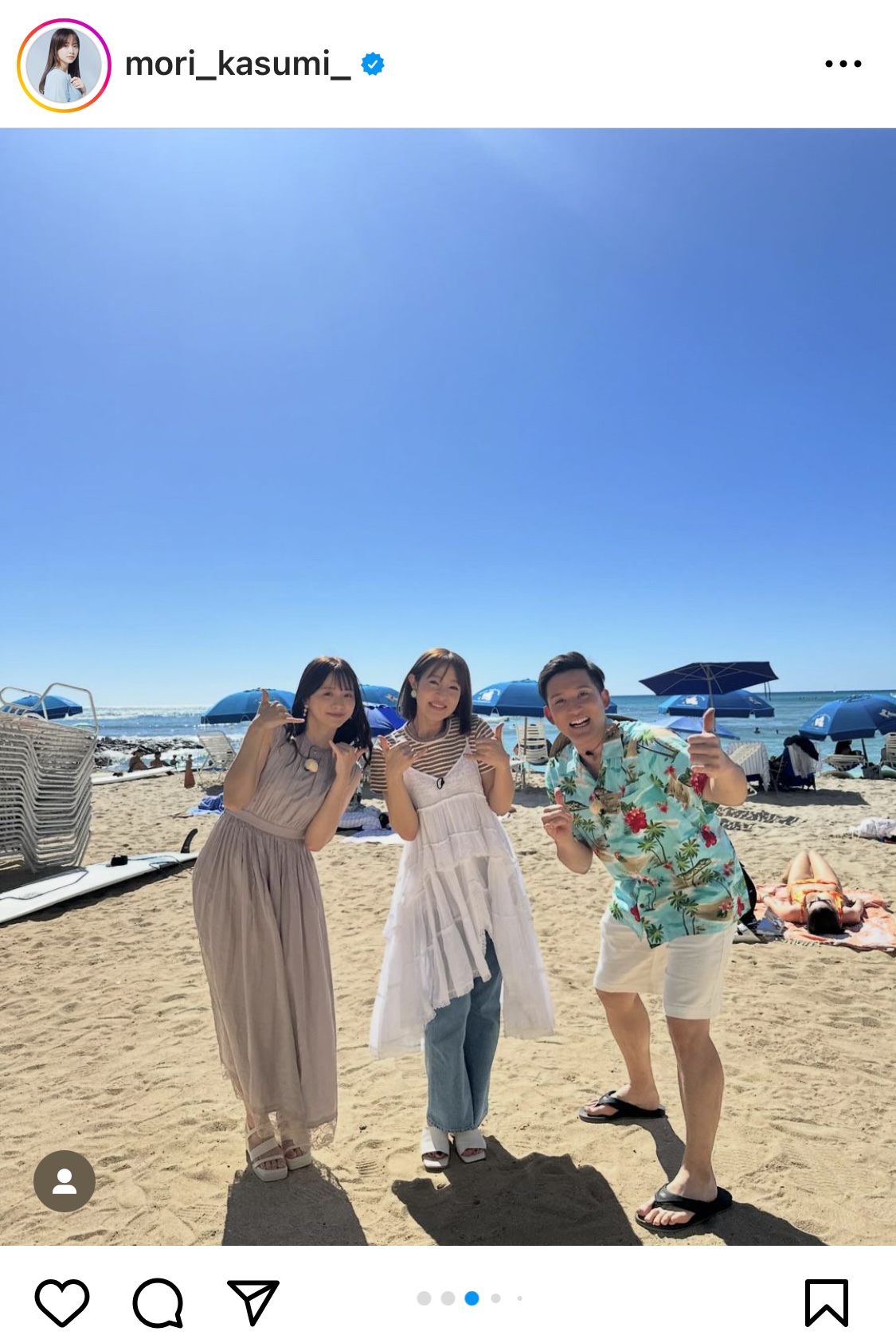 森香澄インスタグラムから