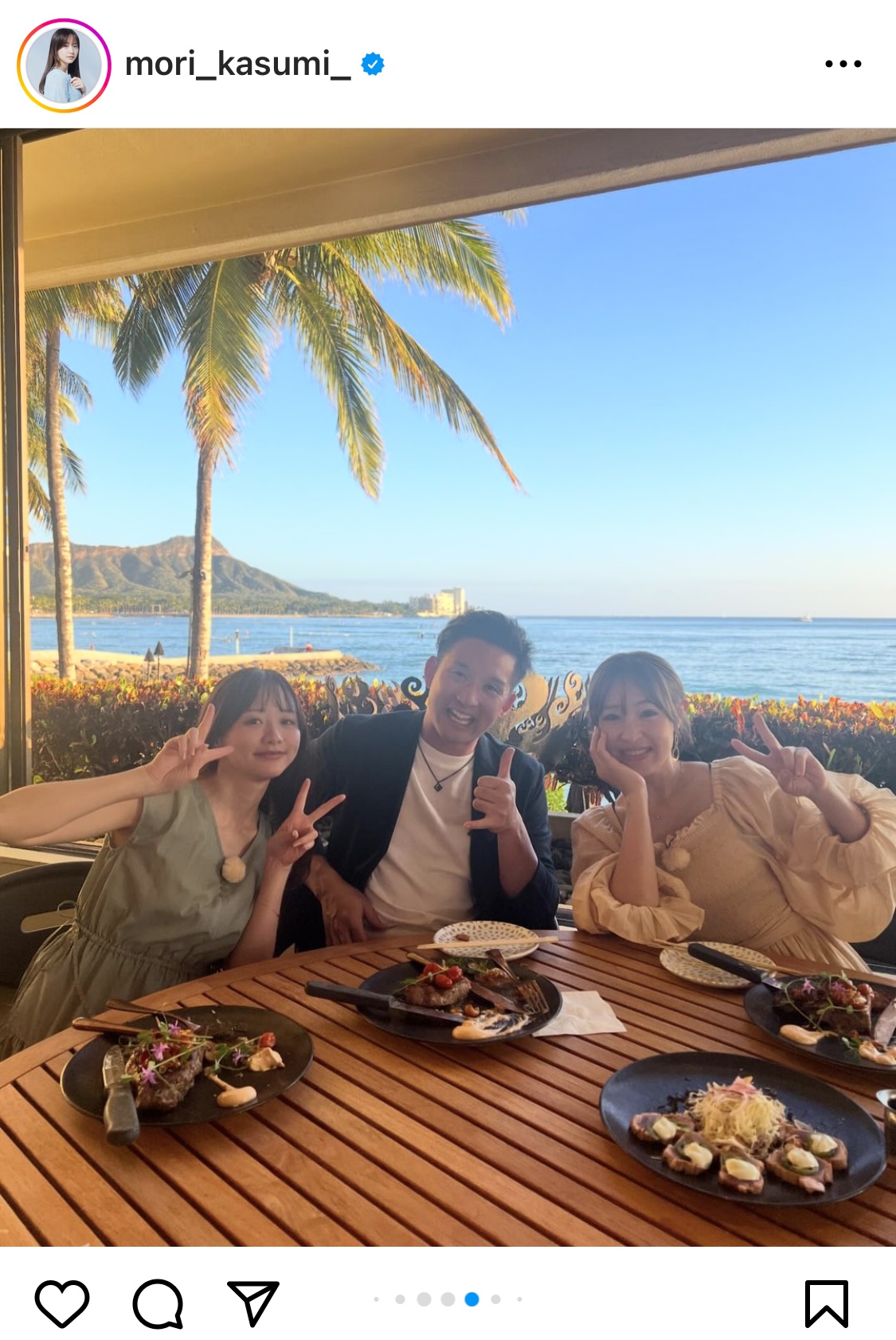 森香澄インスタグラムから