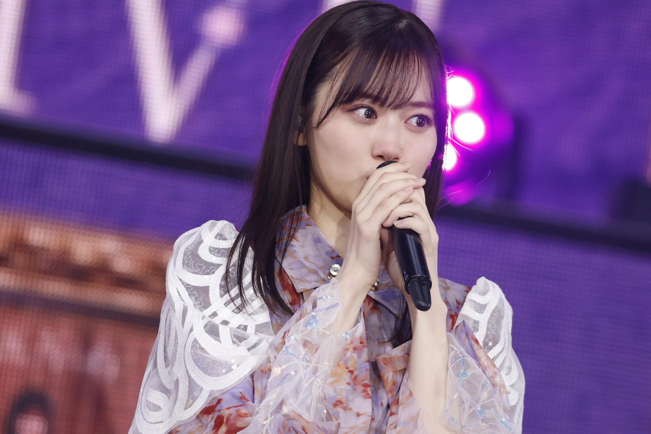 乃木坂46「12th YEAR BIRTHDAY LIVE」でスピーチする山下美月