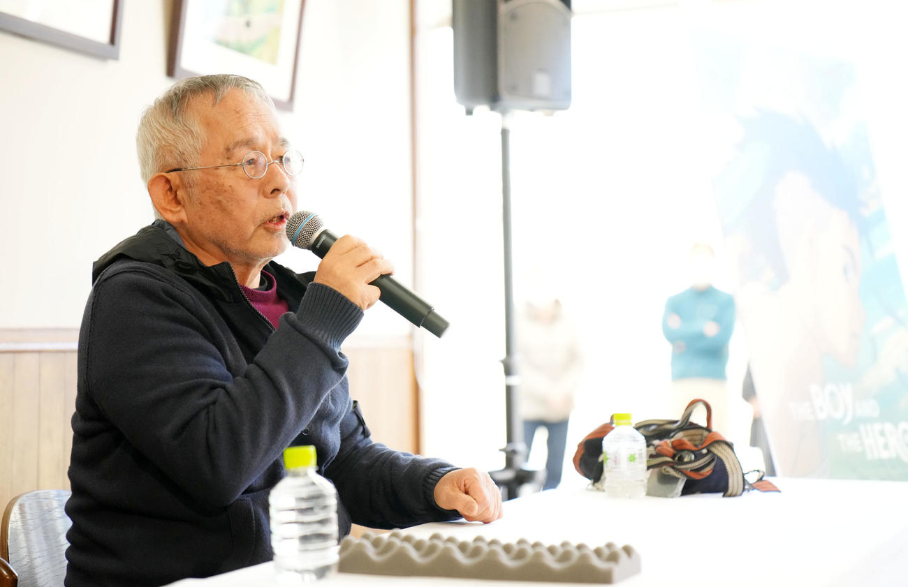 「君たちはどう生きるか」で21年ぶり2度目のオスカーを受賞し喜びを語る鈴木敏夫プロデューサー（撮影・横山健太）