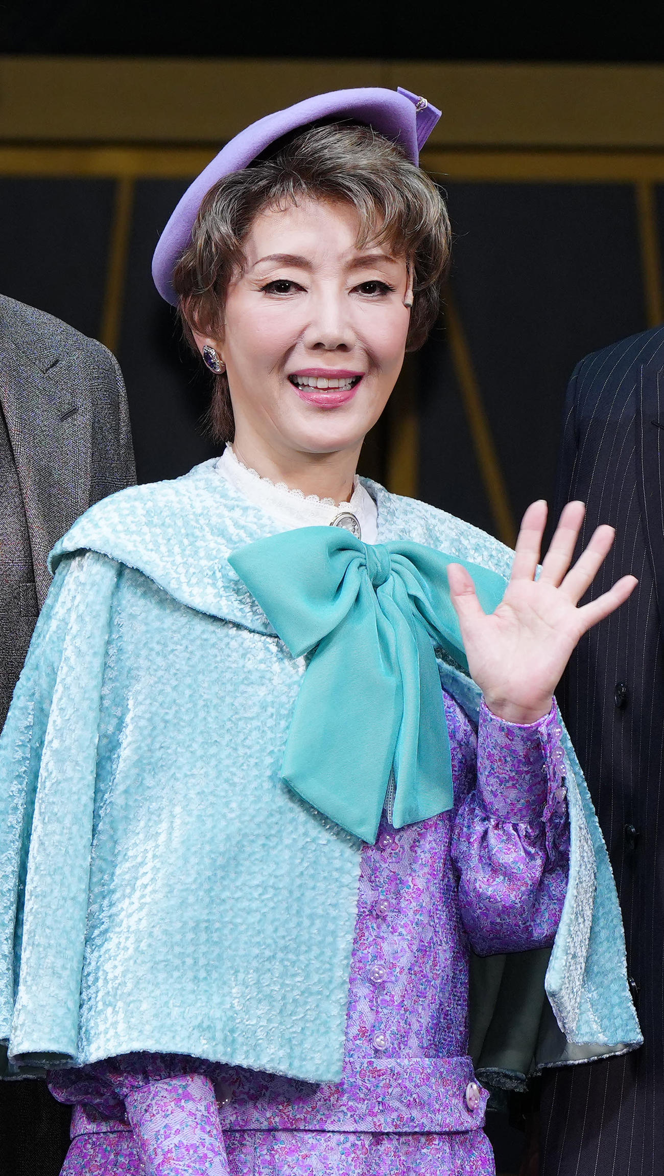 ミュージカル「20世紀号に乗って」の取材会に臨む戸田恵子（撮影・江口和貴）