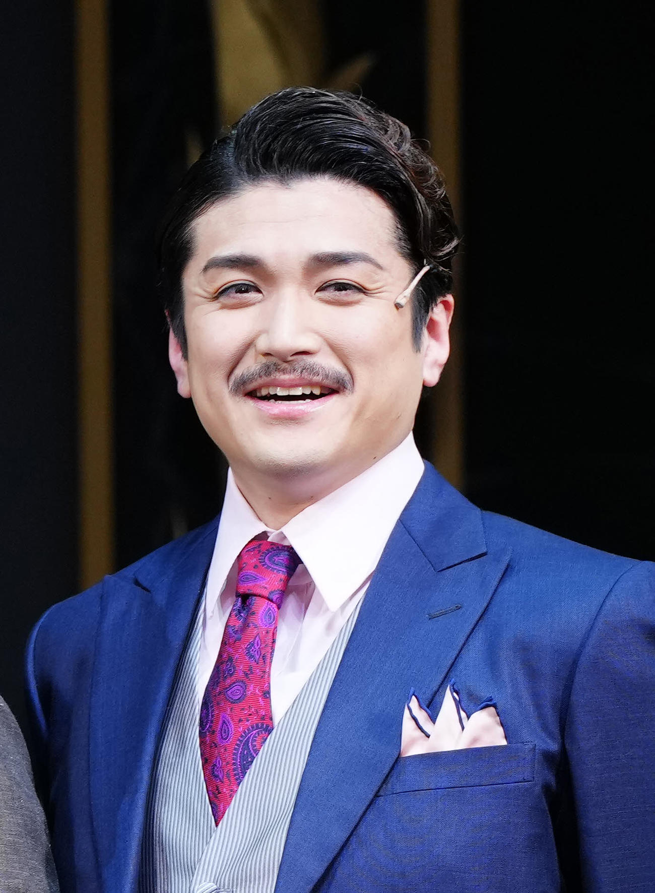 ミュージカル「20世紀号に乗って」の取材会に臨む渡辺大輔（撮影・江口和貴）
