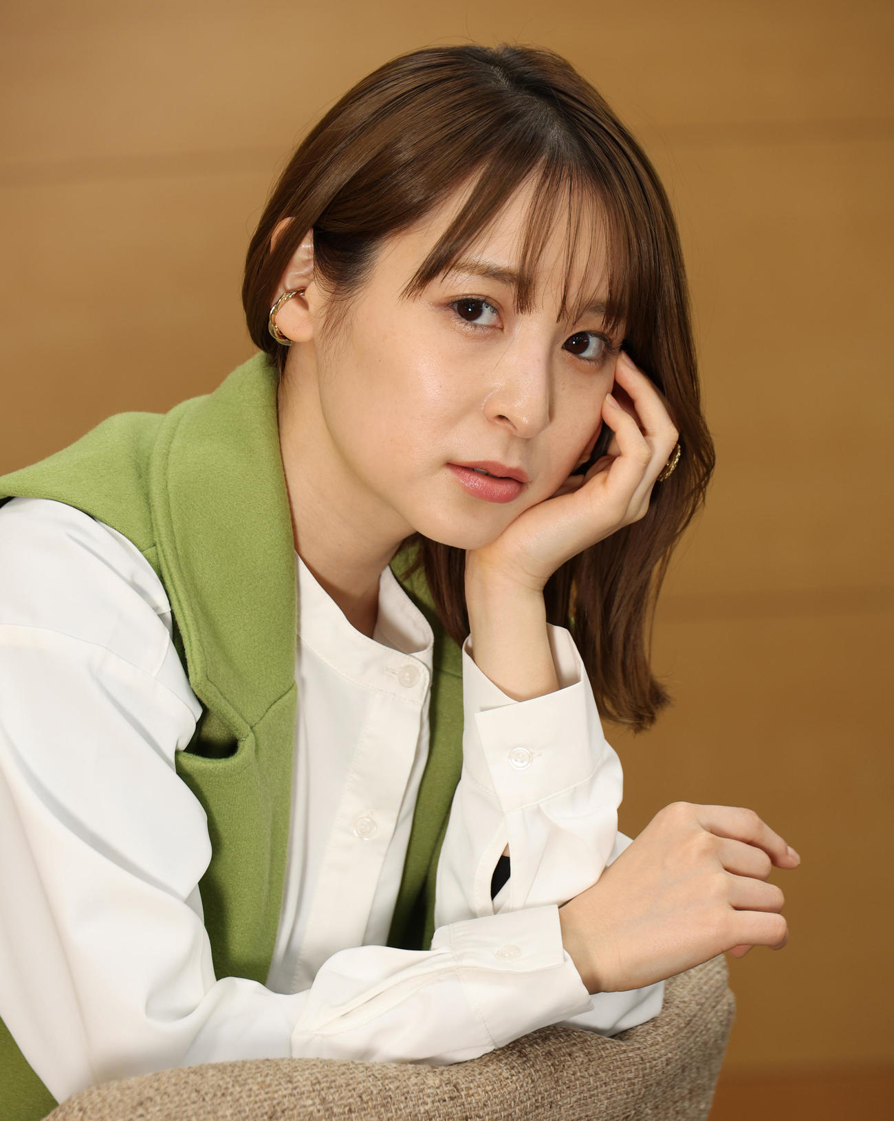 表情豊かにこれからの抱負を語る中崎絵梨奈（撮影・中島郁夫）