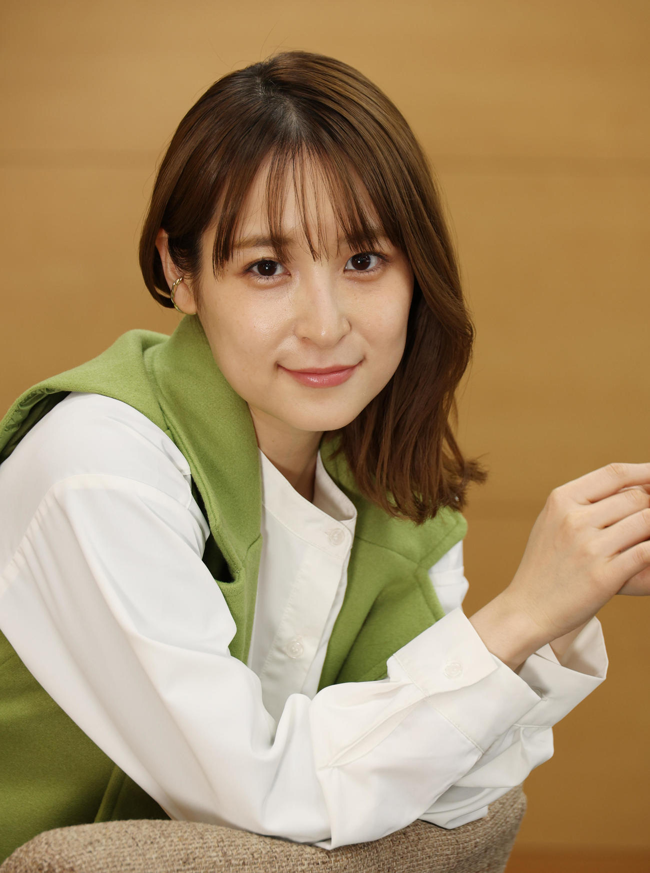 表情豊かにこれからの抱負を語る中崎絵梨奈（撮影・中島郁夫）