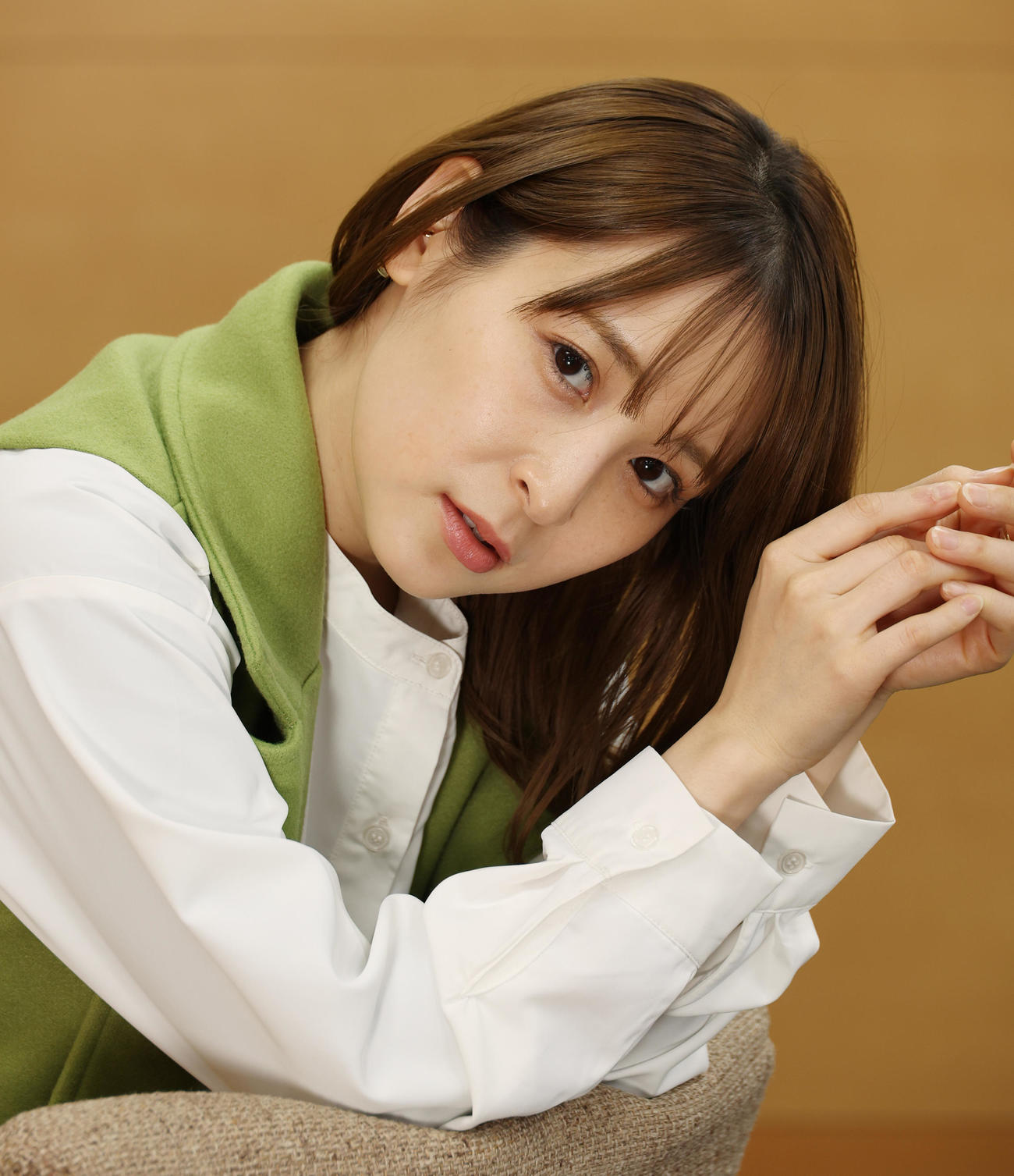表情豊かにこれからの抱負を語る中崎絵梨奈（撮影・中島郁夫）