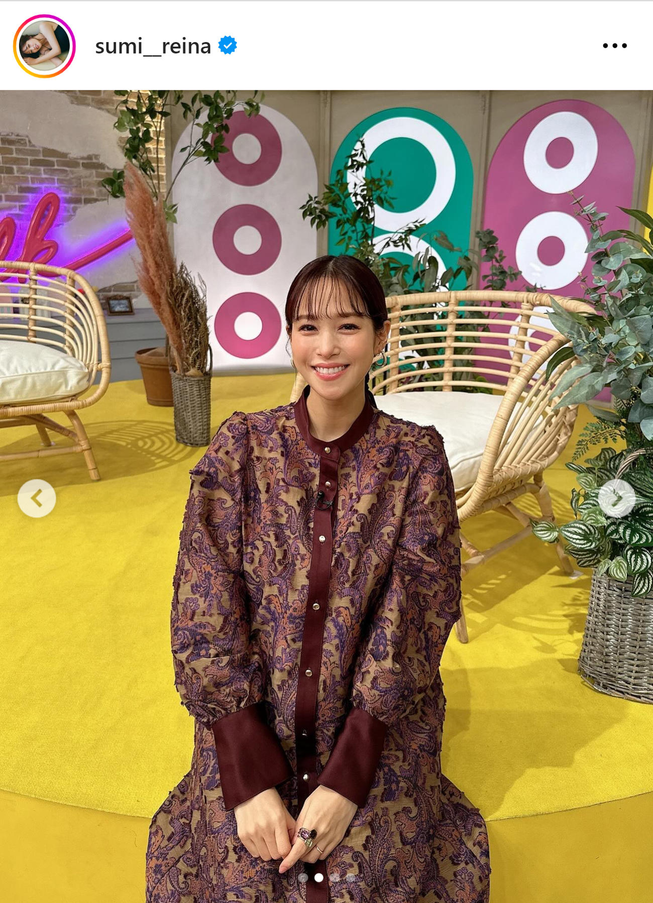 鷲見玲奈のインスタグラムから
