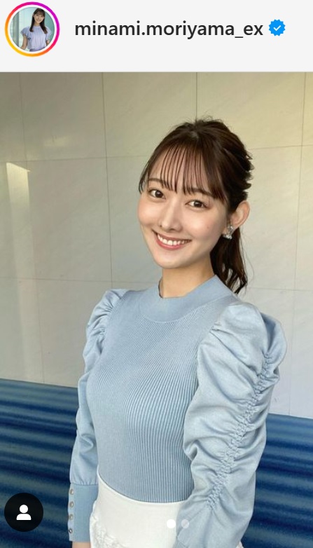 森山みなみアナのインスタグラムから