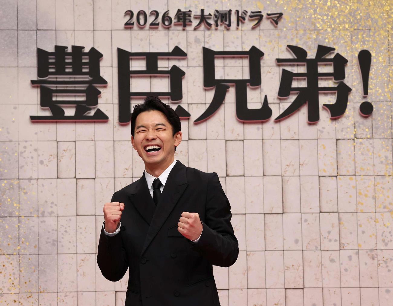 豊臣秀吉の弟秀長を演じる主演の仲野太賀（撮影・丹羽敏通）