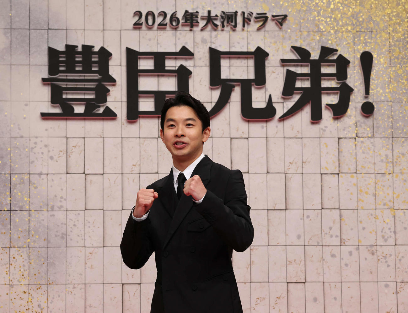 豊臣秀吉の弟秀長を演じる主演の仲野太賀（撮影・丹羽敏通）