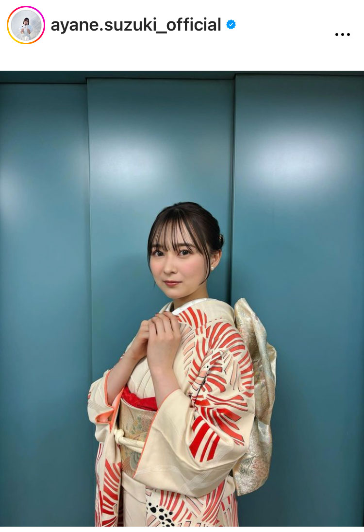 鈴木絢音のインスタグラムから