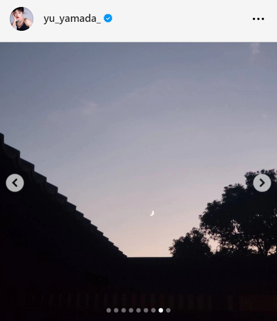 山田優のインスタグラムから