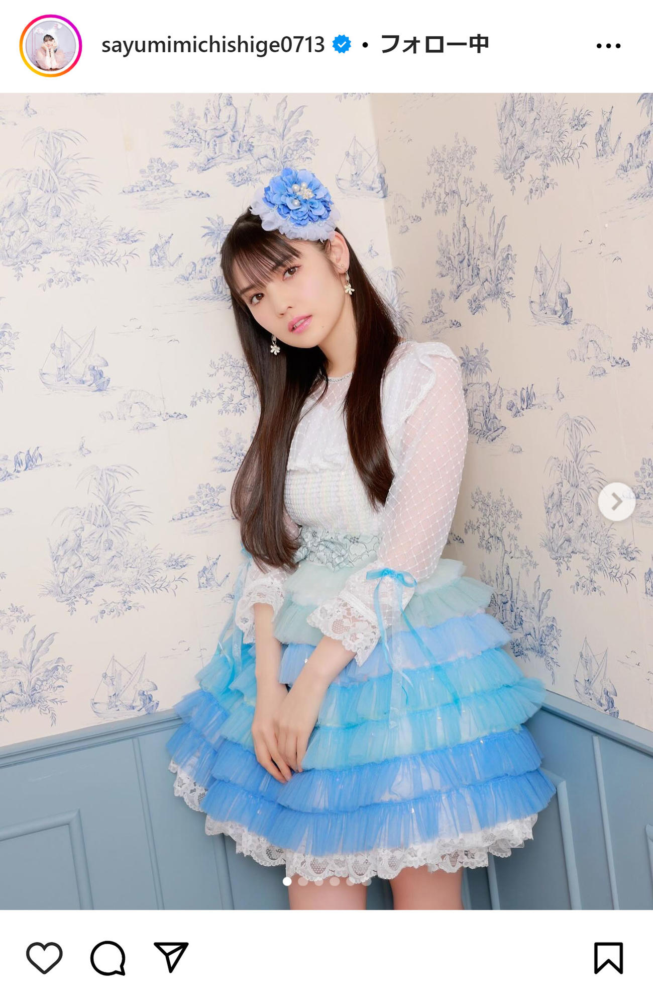 道重さゆみのインスタグラムから