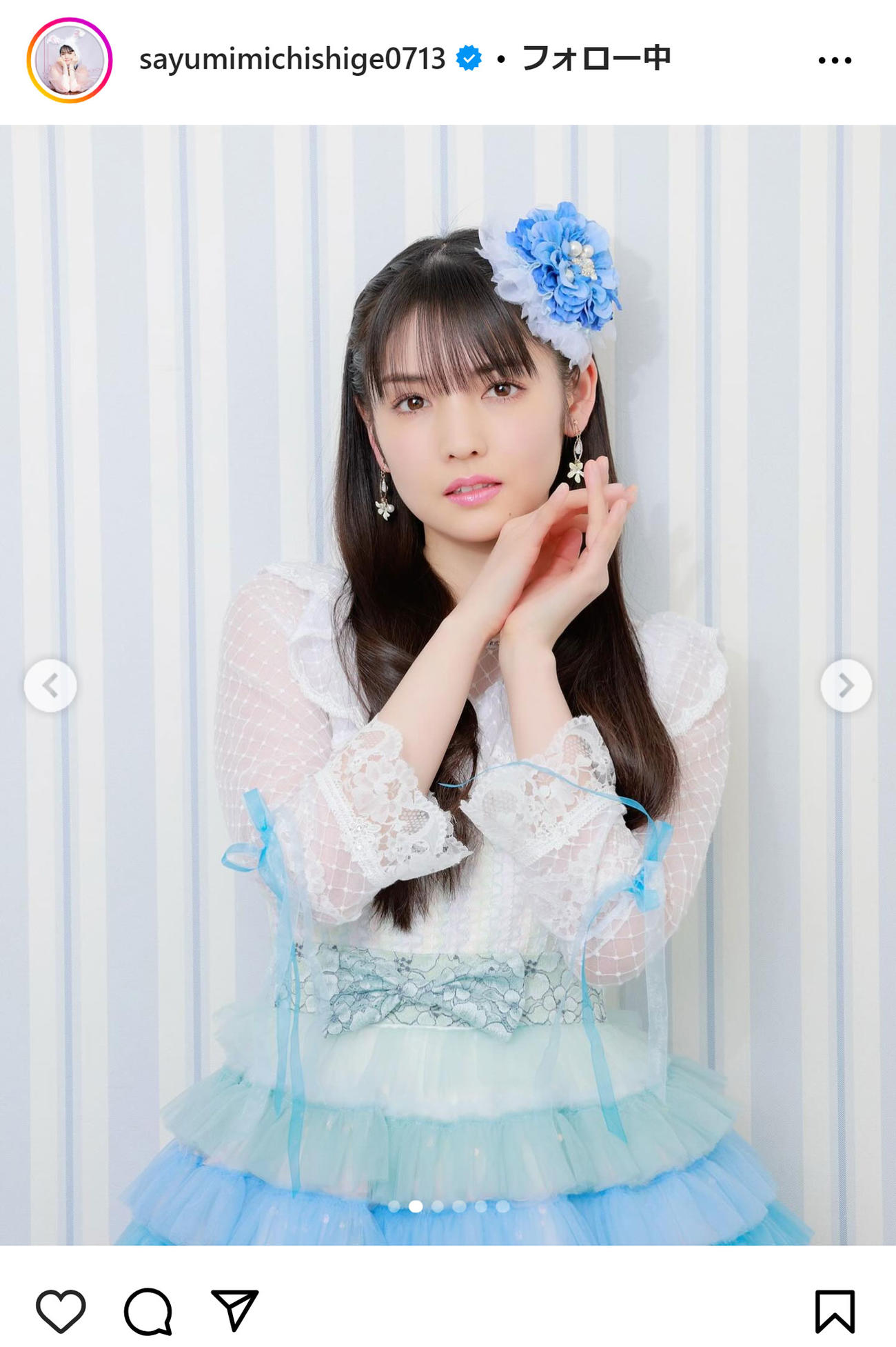 道重さゆみのインスタグラムから