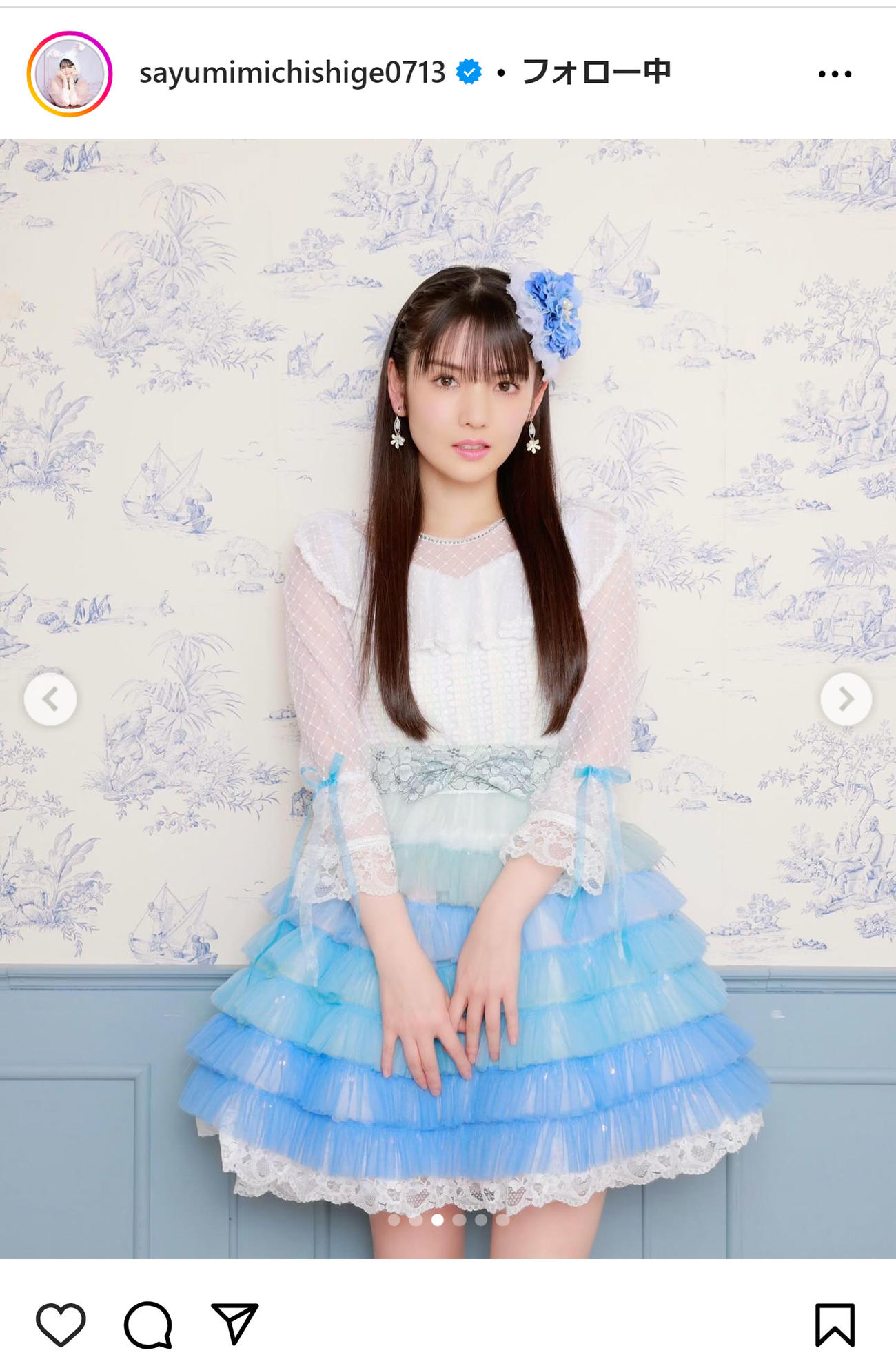道重さゆみのインスタグラムから