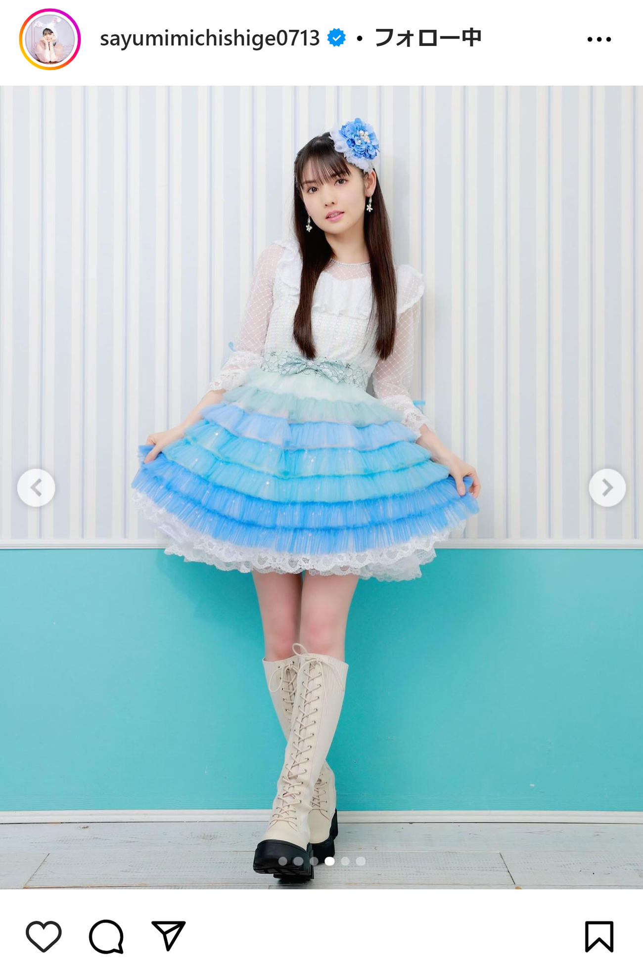 道重さゆみのインスタグラムから