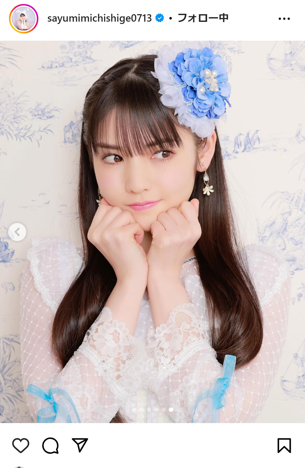 道重さゆみのインスタグラムから