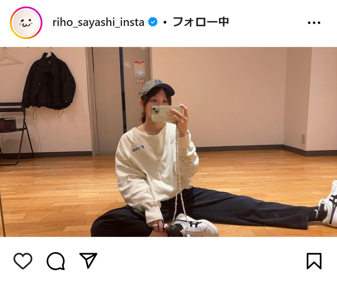 鞘師里保のインスタグラムから