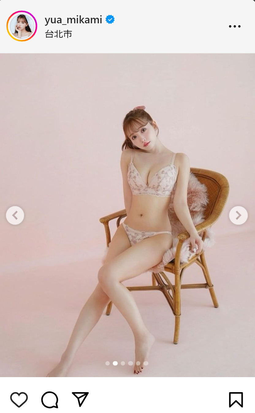 三上悠亜のインスタグラム