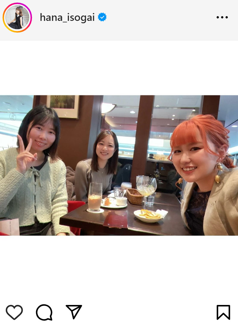 磯貝初奈のインスタグラムから