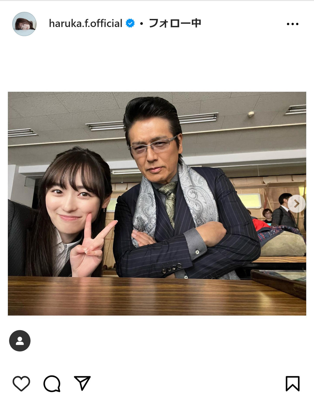 福原遥のインスタグラムから