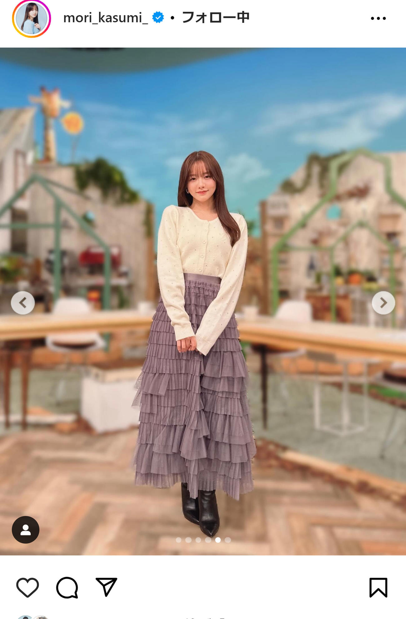 森香澄のインスタグラムから