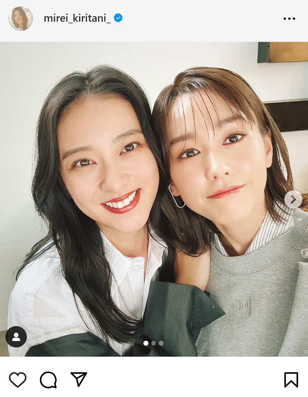 桐谷美玲のインスタグラムから