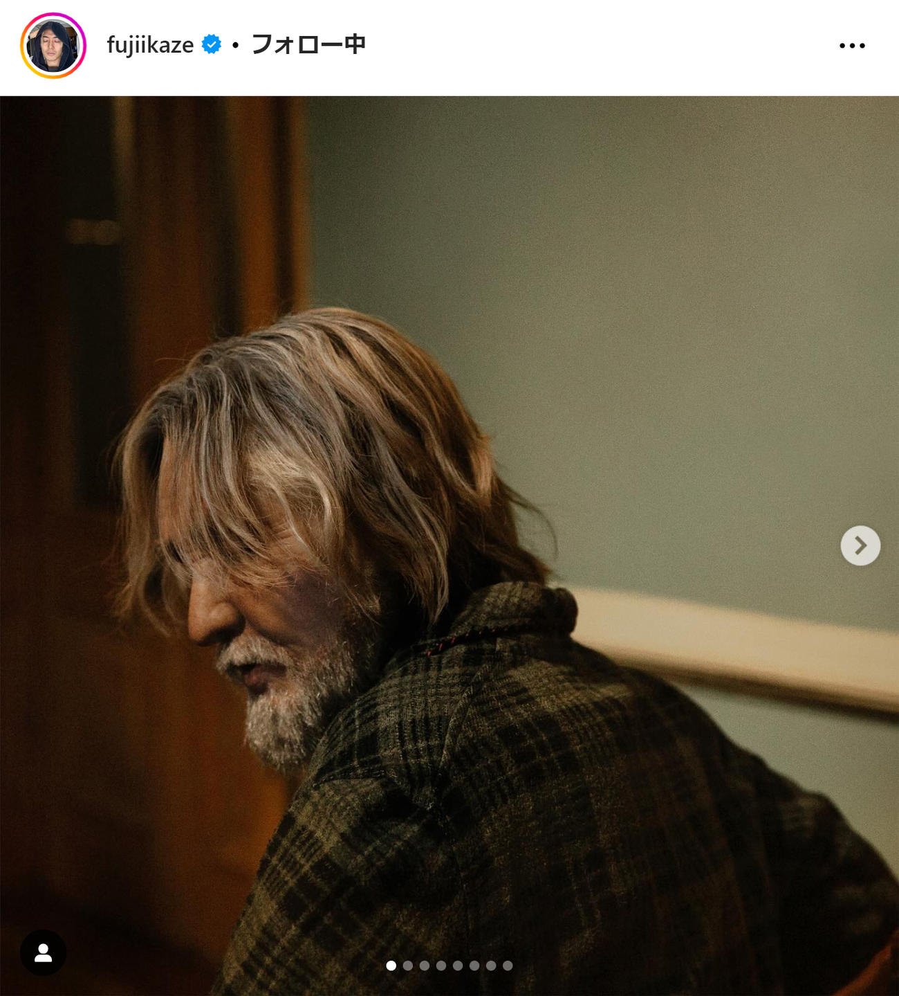 藤井風のインスタグラムから